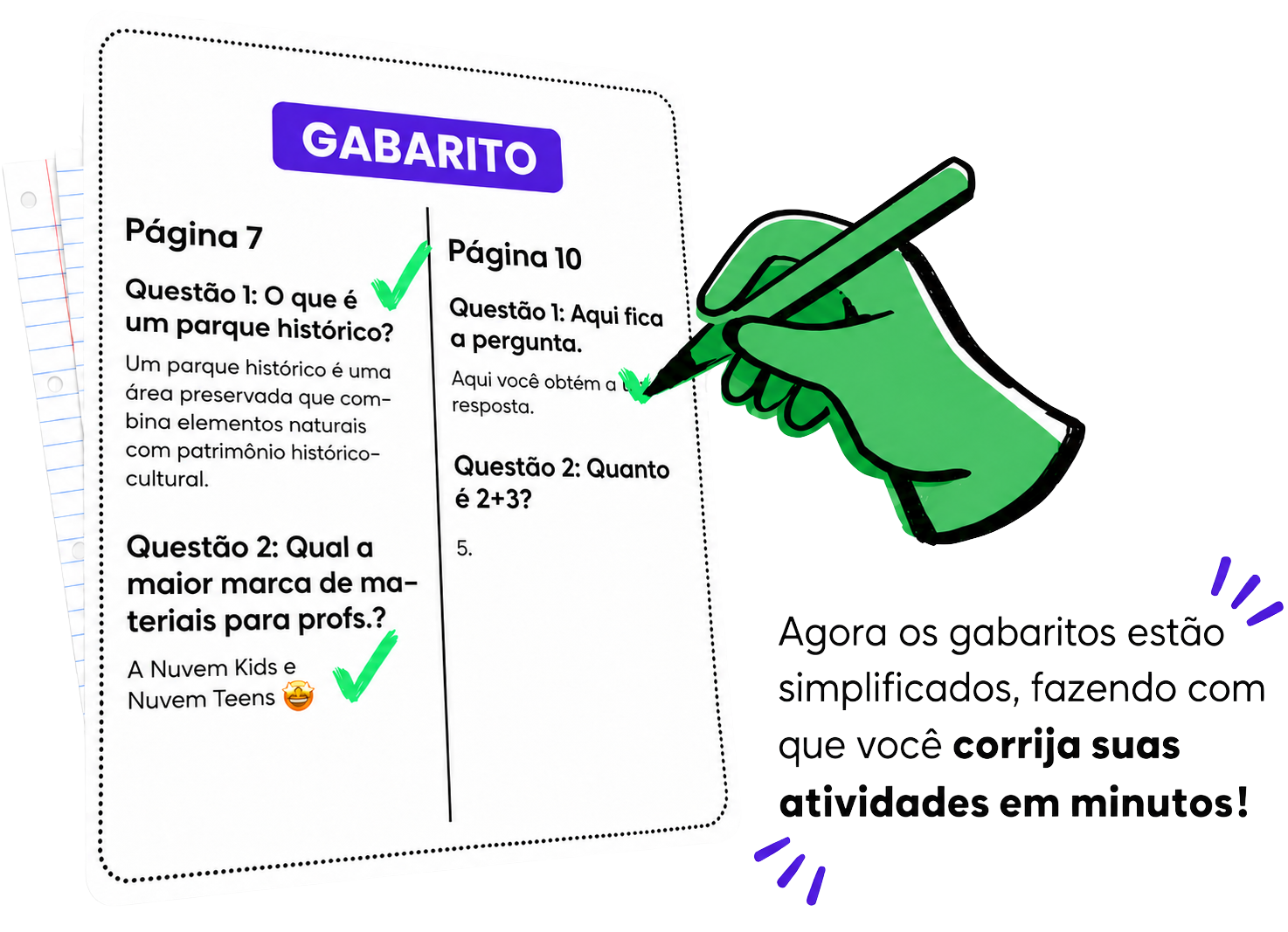 Gabarito das atividades