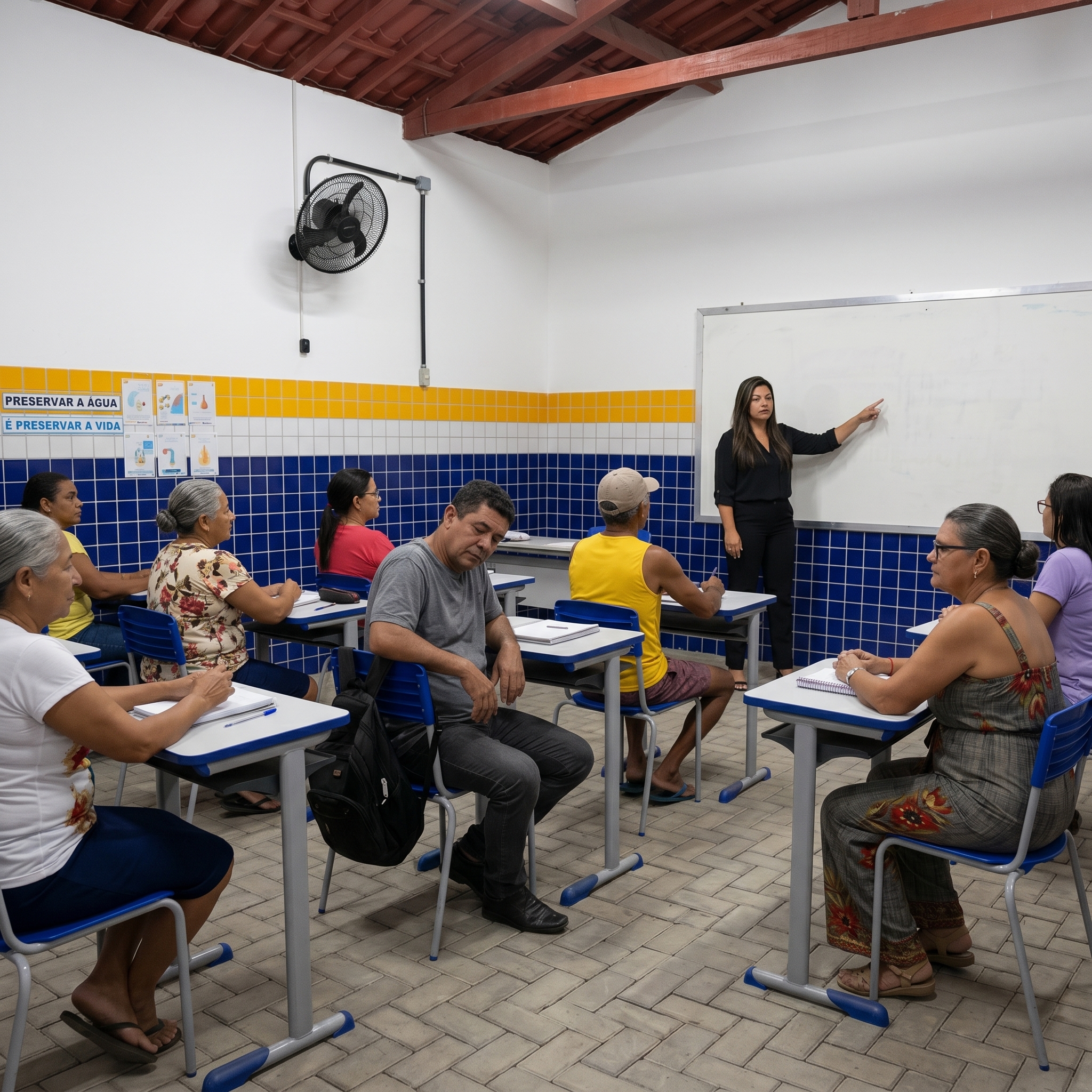 Aula tradicional sem engajamento